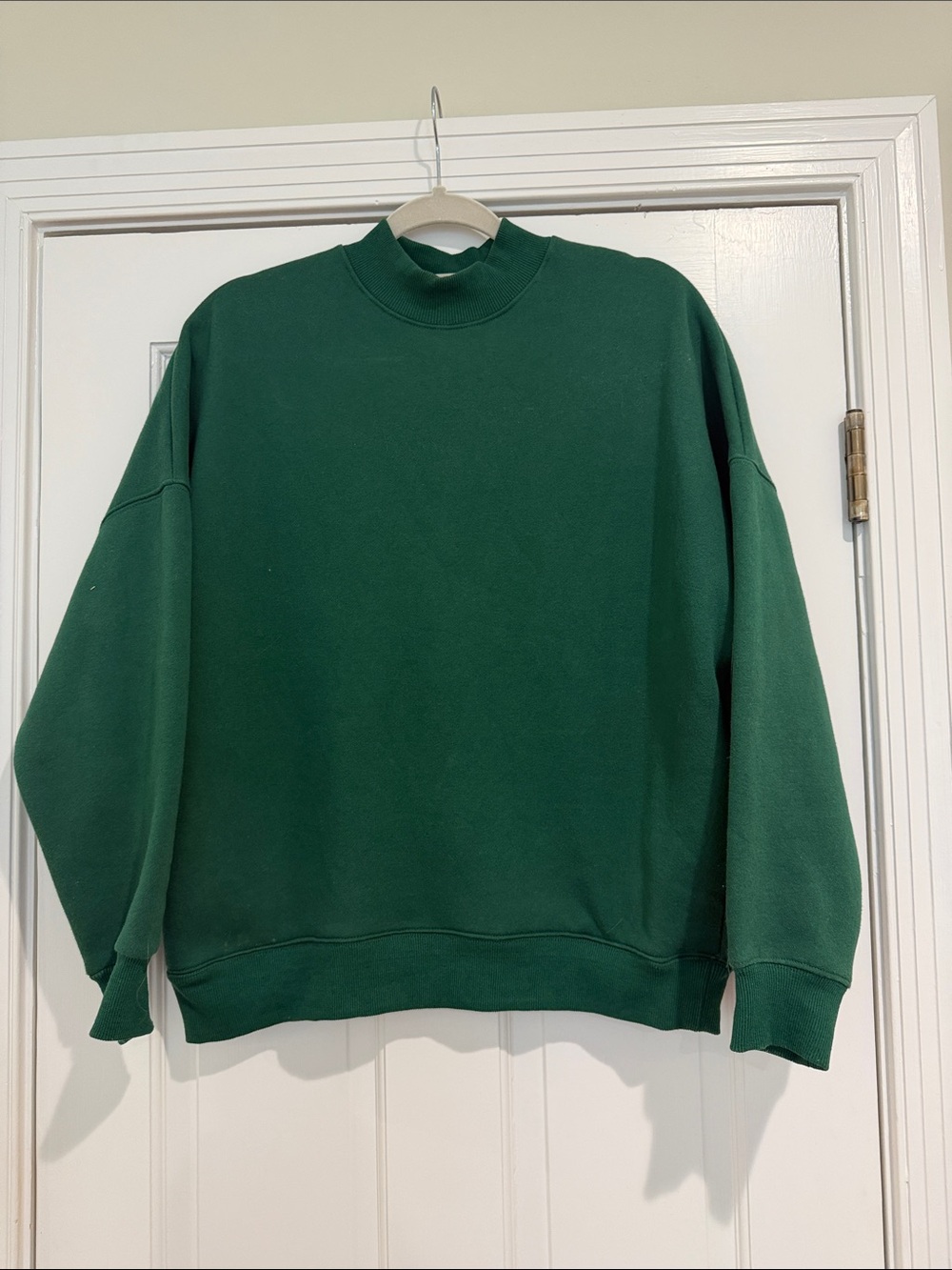 Mod Ref Forest Green Mock Neck Sweatshirt